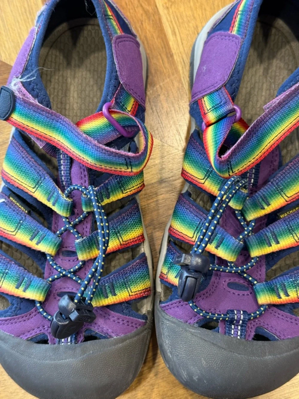 Keen Kids Rainbow Strap Purple Closed-Toe Sport Sandals